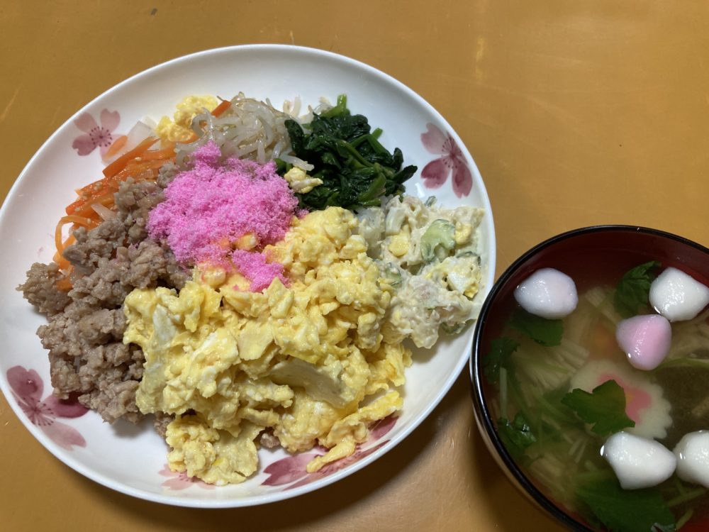 小さな翼の近況お昼ご飯20260308